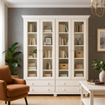 Biblioteci lemn masiv pentru carti si obiecte decorative